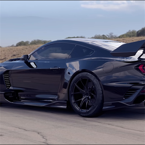 Ravoony Plus Gloss Volcano Grey Car Vinyl Wrap Mustang Vinyl Wrap