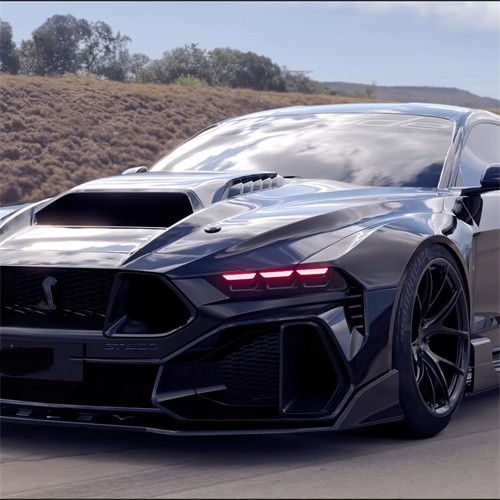 Ravoony Plus Gloss Volcano Grey Car Vinyl Wrap Mustang Vinyl Wrap