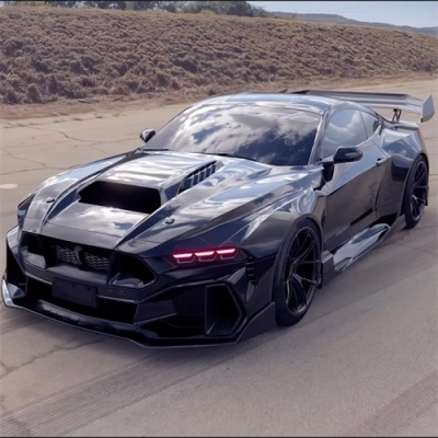 Ravoony Plus Gloss Volcano Grey Car Vinyl Wrap Mustang Vinyl Wrap 02