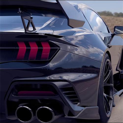 Ravoony Plus Gloss Volcano Grey Car Vinyl Wrap Mustang Vinyl Wrap