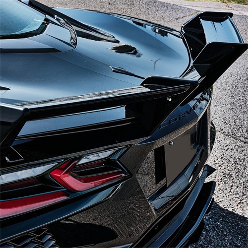 Ravoony Plus PET Glossy Crystal Black Car Vinyl Wrap Camaro Wrap