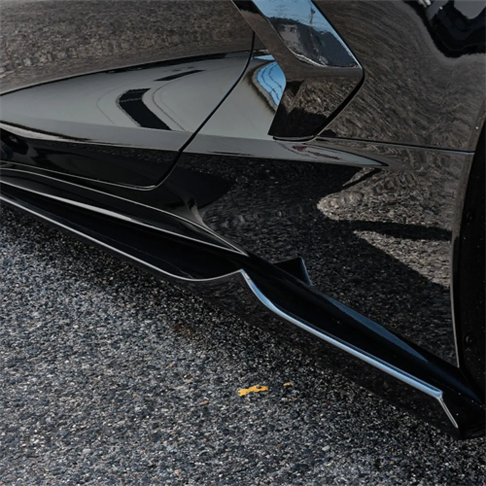 Ravoony Plus Glossy Crystal Black Car Vinyl Wrap Camaro Wrap