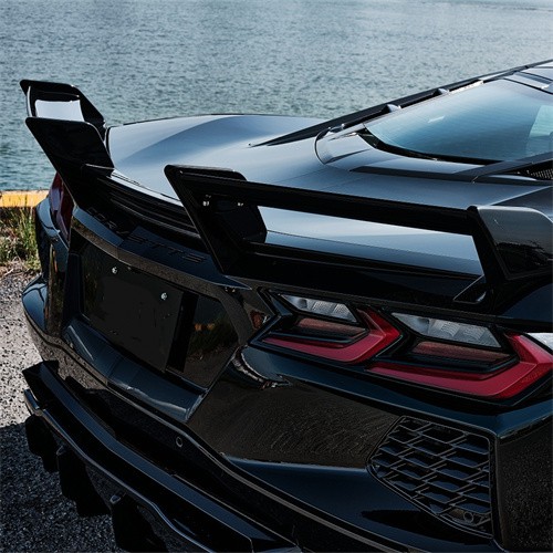 Ravoony Plus PET Glossy Crystal Black Car Vinyl Wrap Camaro Wrap