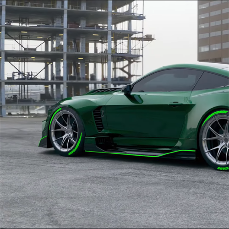 Ravoony Plus PET Glossy Viridis Green Car Vinyl Wrap Mustang Vinyl Wrap