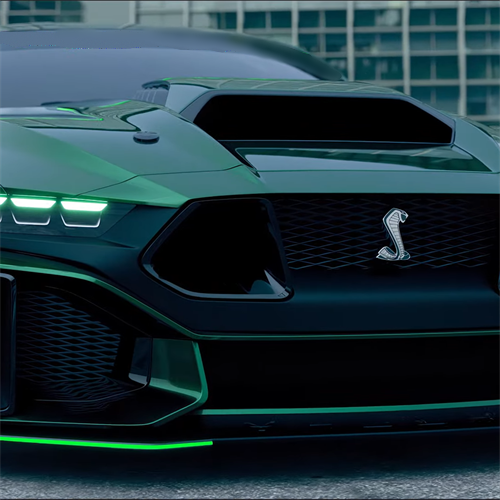Ravoony Plus PET Glossy Viridis Green Car Vinyl Wrap Mustang Vinyl Wrap