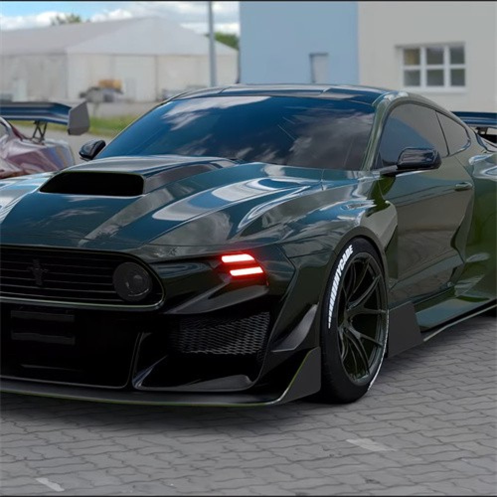 Ravoony Plus Metal Sonoma Green Car Vinyl Wrap Mustang Vinyl Wrap