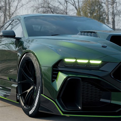 Ravoony Plus Metal Sonoma Green Car Vinyl Wrap Mustang Vinyl Wrap