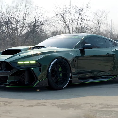 Ravoony Plus Metal Sonoma Green Car Vinyl Wrap Mustang Vinyl Wrap