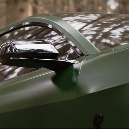 Ravoony Plus Porsche Gloss Olive Green Vinyl Car Wrap Mustang Vinyl Wrap