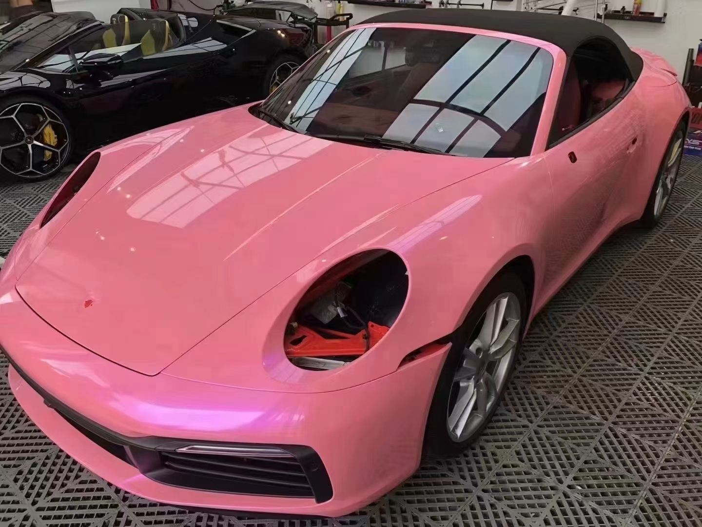Ravoony Plus Twin Candy Purple Pink Color Fliper Car Wrap