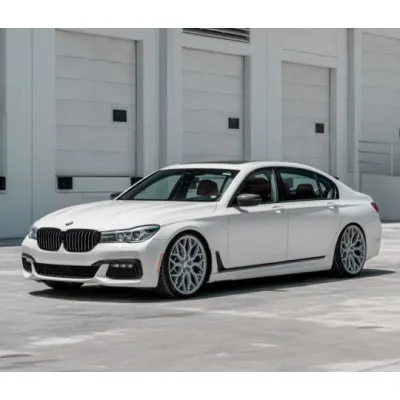 Ravoony Plus Gloss Crystal White Car Vinyl Wrap BMW 7 SERIES Wrap 02
