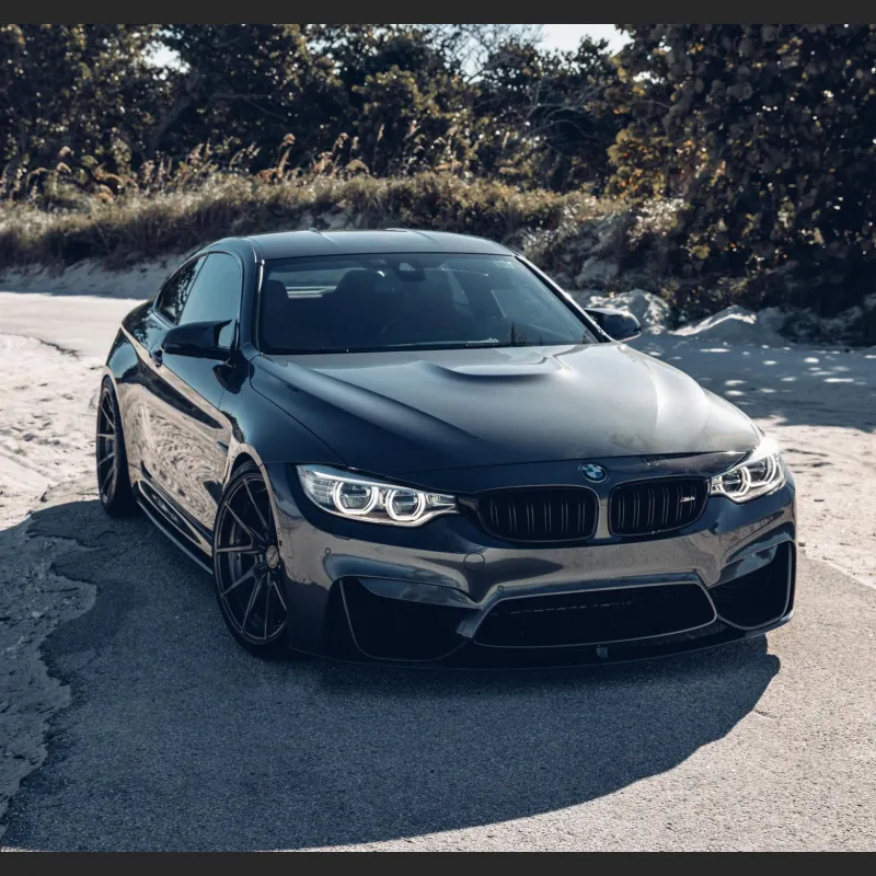Ravoony Plus Matte Black Car Vinyl Wrap BMW F82 M4 Wrap