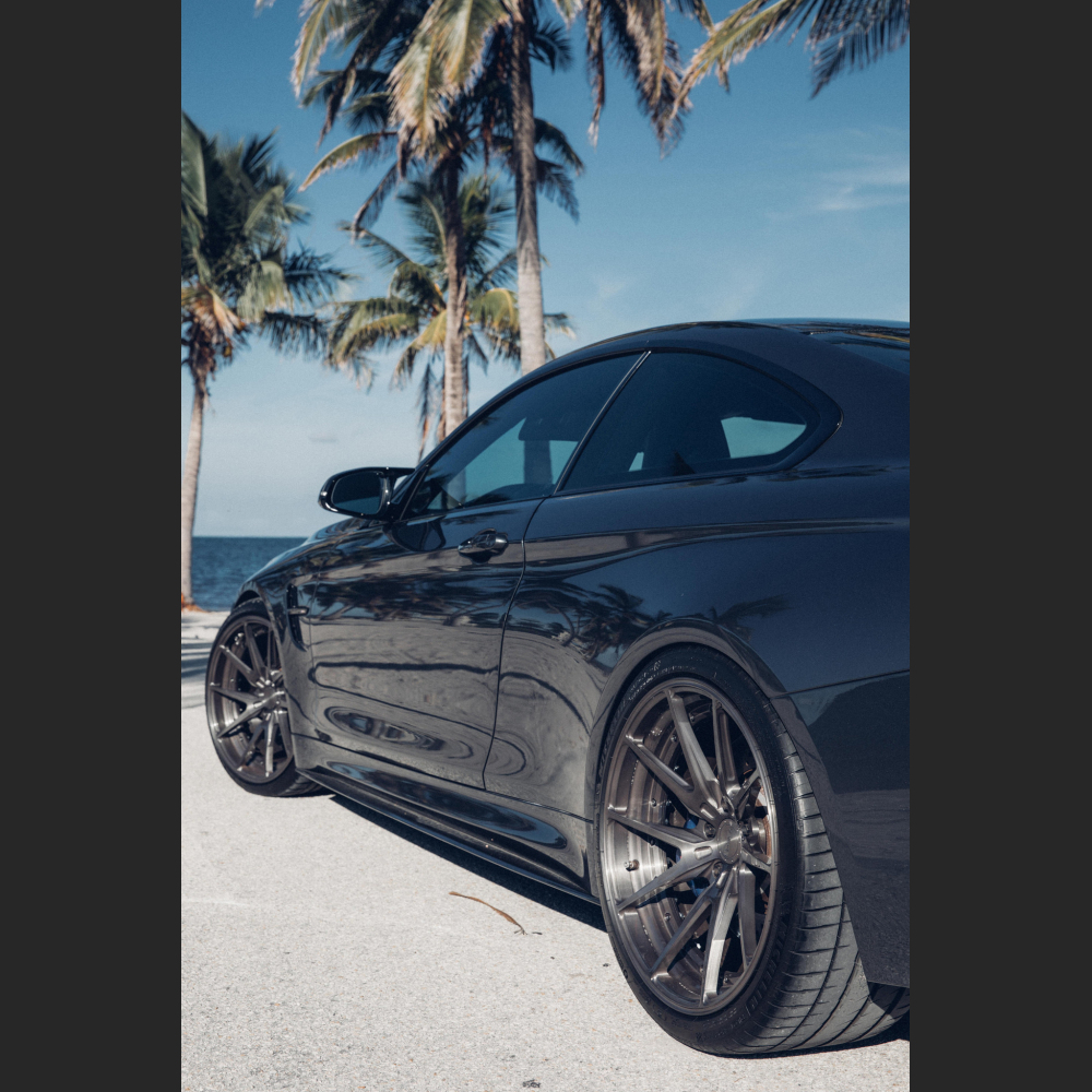 Ravoony Plus Matte Black Car Vinyl Wrap BMW F82 M4 Wrap