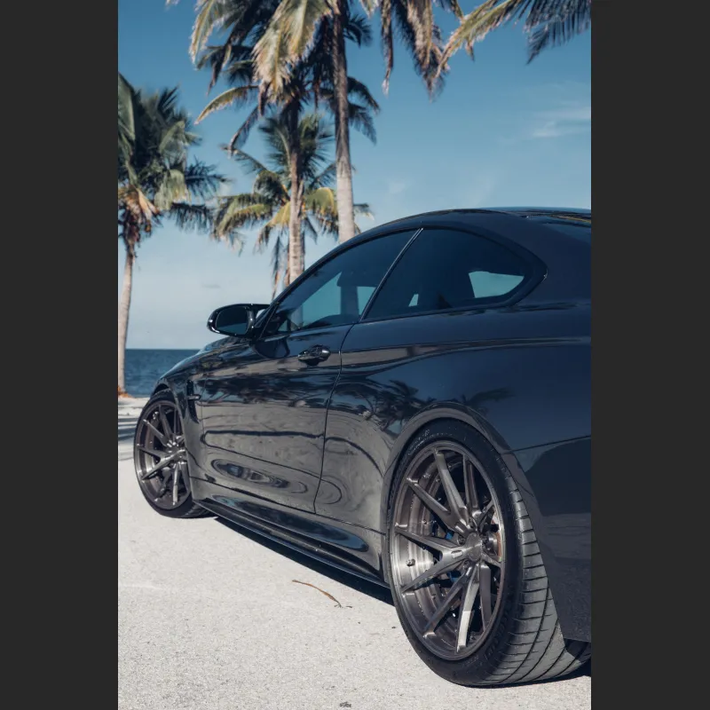 Ravoony Plus Matte Black Car Vinyl Wrap BMW F82 M4 Wrap