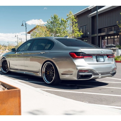 Ravoony Plus Matte Metallic Silver Glitter Car Wrap BMW G11 Wrap 02