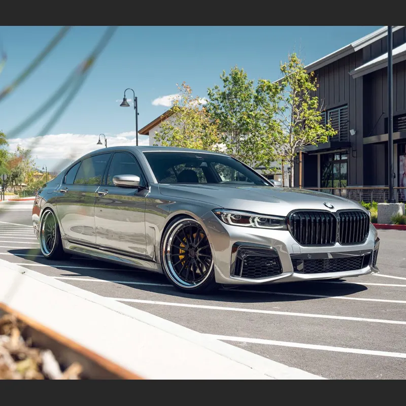 Ravoony Plus Matte Metallic Silver Glitter Car Wrap BMW G11 Wrap