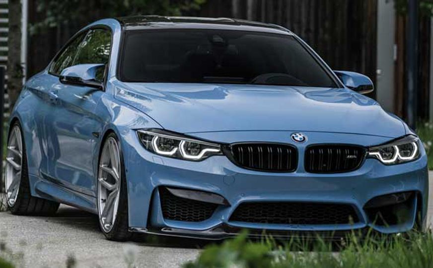 Ravoony Plus Gloss China Blue Car Vinyl Wrap BMW M4 Wrap