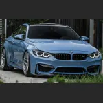 Ravoony Plus Gloss China Blue Car Vinyl Wrap BMW M4 Wrap