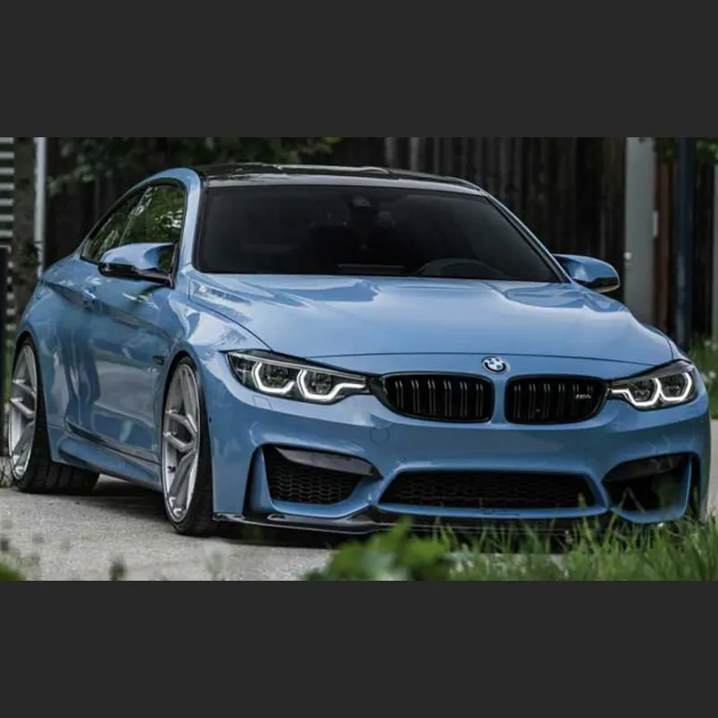 Ravoony Plus Gloss China Blue Car Vinyl Wrap BMW M4 Wrap