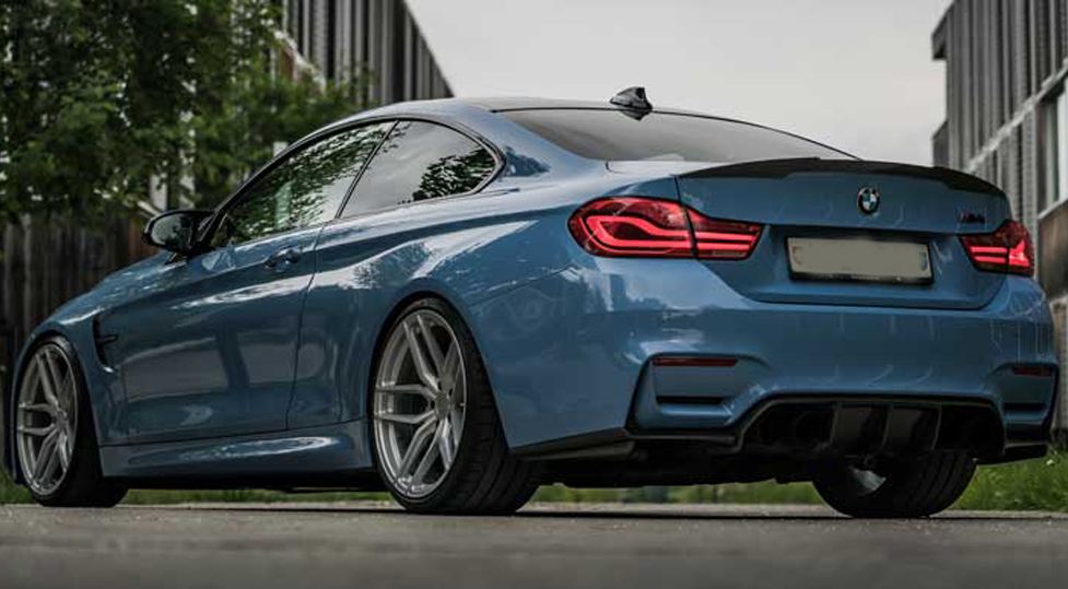 Ravoony Plus Gloss China Blue Car Vinyl Wrap BMW M4 Wrap