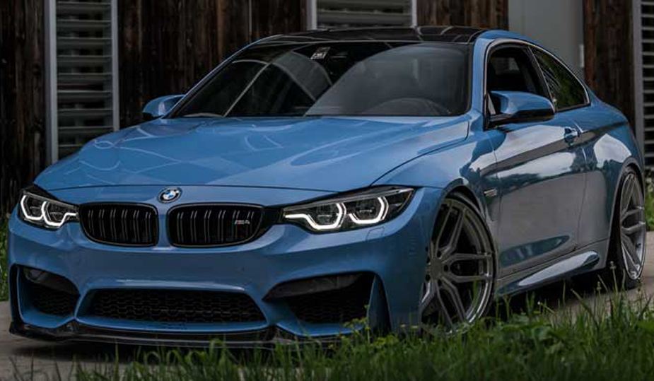 Ravoony Plus Gloss China Blue Car Vinyl Wrap BMW M4 Wrap