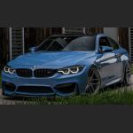 Ravoony Plus Gloss China Blue Car Vinyl Wrap BMW M4 Wrap
