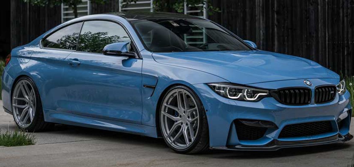 Ravoony Plus Gloss China Blue Car Vinyl Wrap BMW M4 Wrap