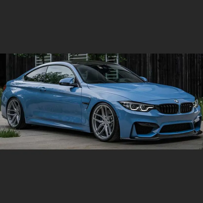 Ravoony Plus Gloss China Blue Car Vinyl Wrap BMW M4 Wrap