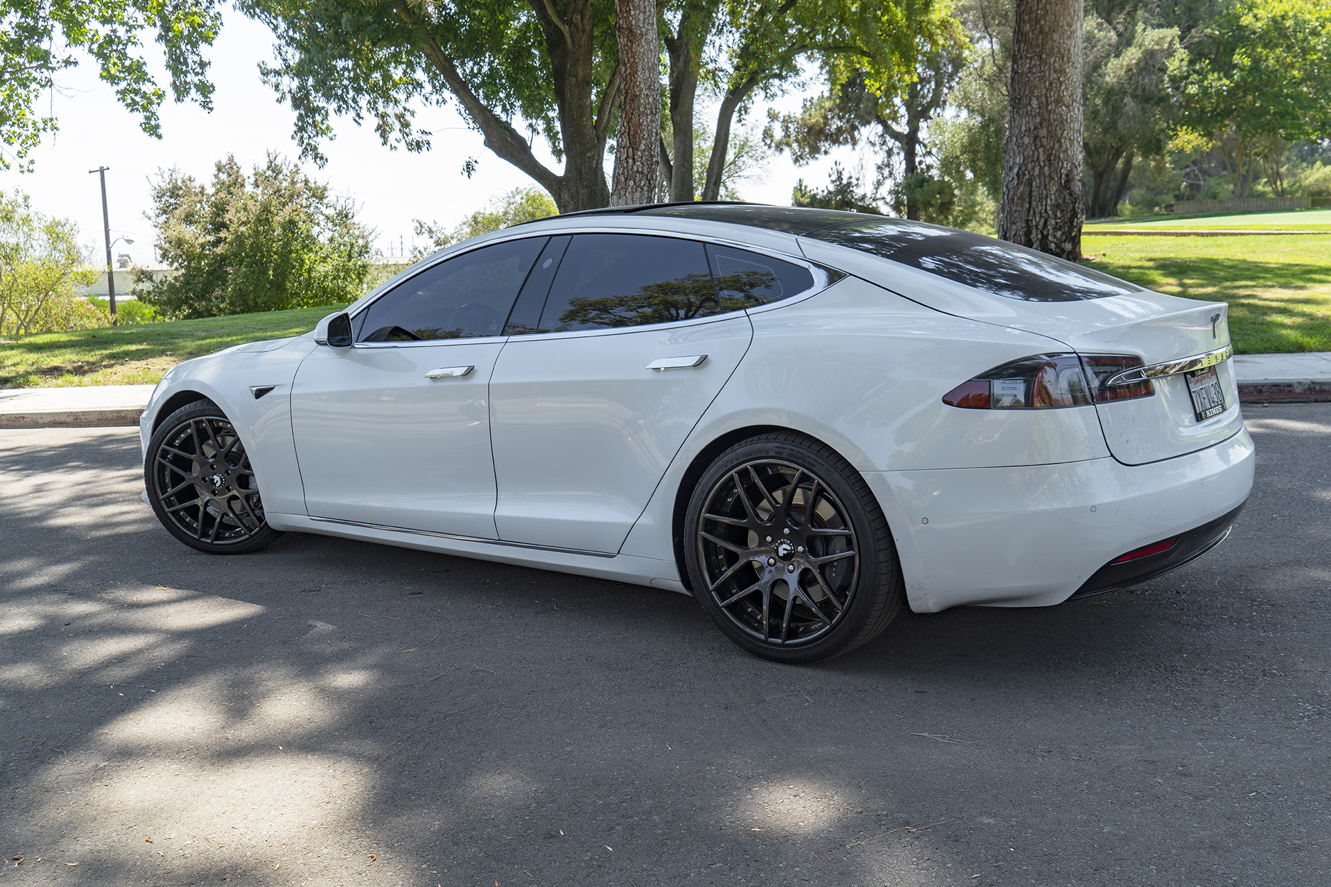  Ravoony Plus Gloss Crystal White Car Vinyl Wrap Tesla Model S Wrap