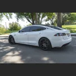  Ravoony Plus Gloss Crystal White Car Vinyl Wrap Tesla Model S Wrap