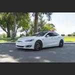  Ravoony Plus Gloss Crystal White Car Vinyl Wrap Tesla Model S Wrap