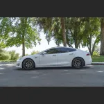 Ravoony Plus Gloss Crystal White Car Vinyl Wrap Tesla Model S Wrap