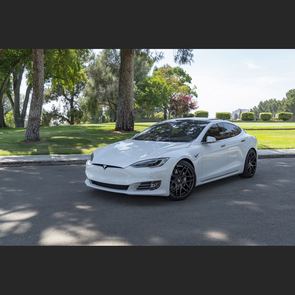  Ravoony Plus Gloss Crystal White Car Vinyl Wrap Tesla Model S Wrap