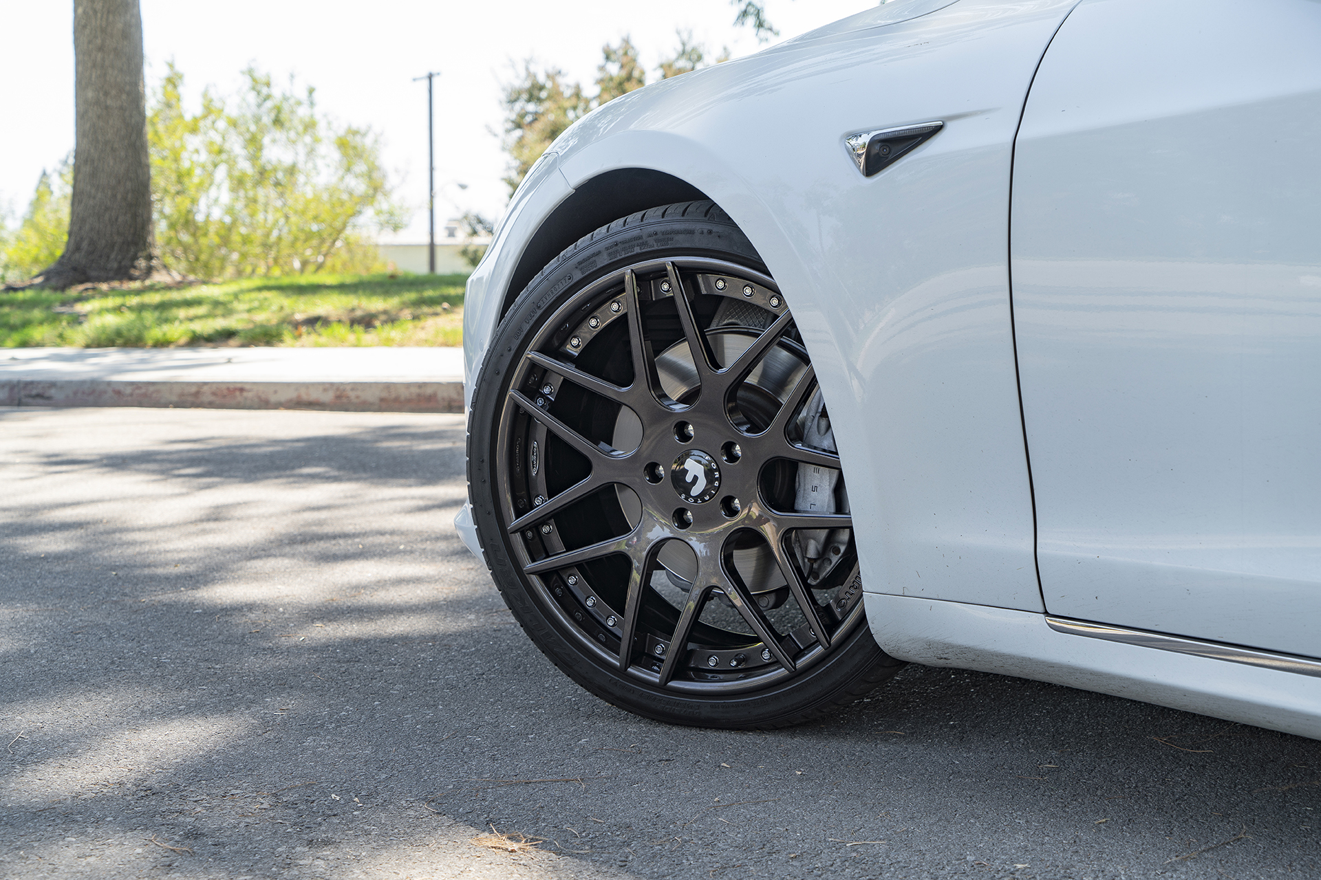  Ravoony Plus Gloss Crystal White Car Vinyl Wrap Tesla Model S Wrap