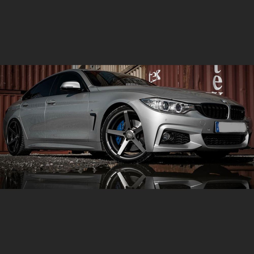 Ravoony Plus Matte AMG Grey Car Vinyl Wrap BMW 4 Series Wrap
