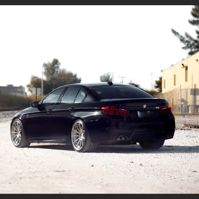 Ravoony Plus Glossy Crystal Black Car Vinyl Wrap BMW M5 F10 wrap