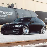 Ravoony Plus Glossy Crystal Black Car Vinyl Wrap BMW M5 F10 wrap