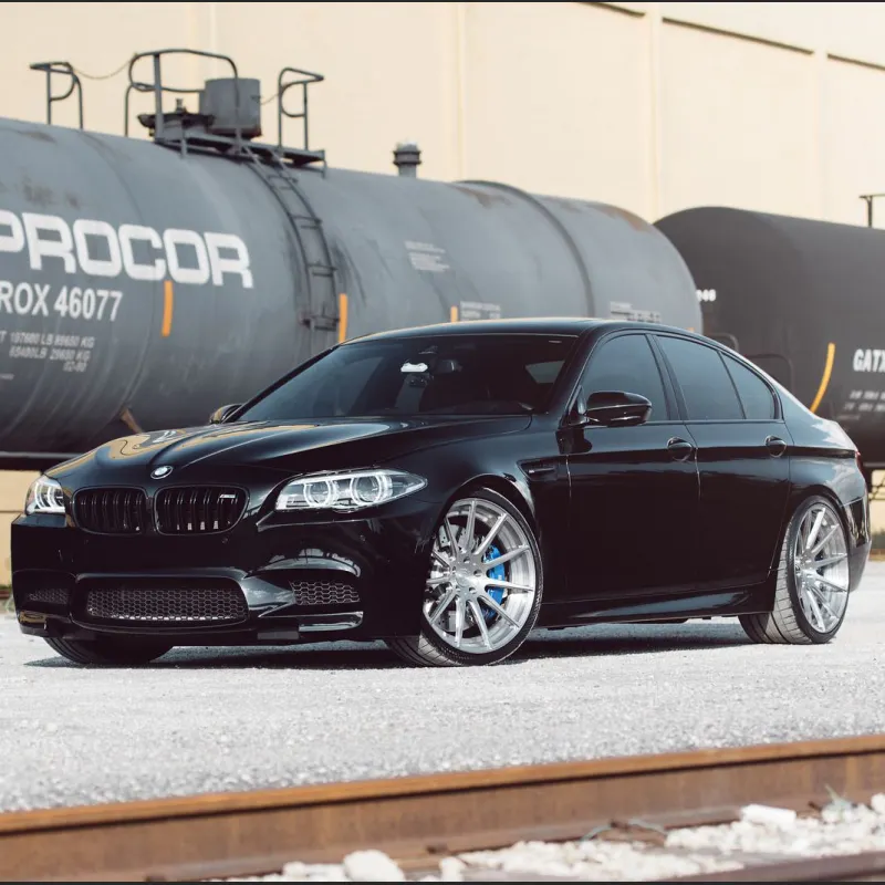 Ravoony Plus Glossy Crystal Black Car Vinyl Wrap BMW M5 F10 wrap