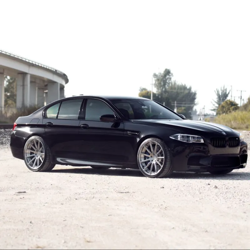 Ravoony Plus Glossy Crystal Black Car Vinyl Wrap BMW M5 F10 wrap
