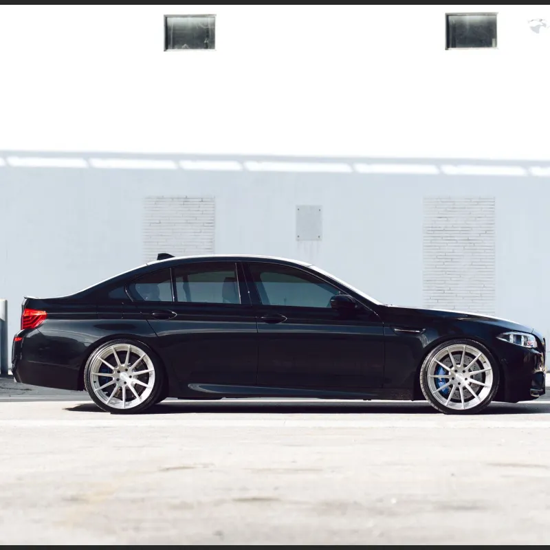 Ravoony Plus Glossy Crystal Black Car Vinyl Wrap BMW M5 F10 wrap