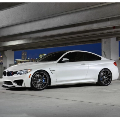 Ravoony Plus Satin White Car Wrap BMW M4 Wrap 02