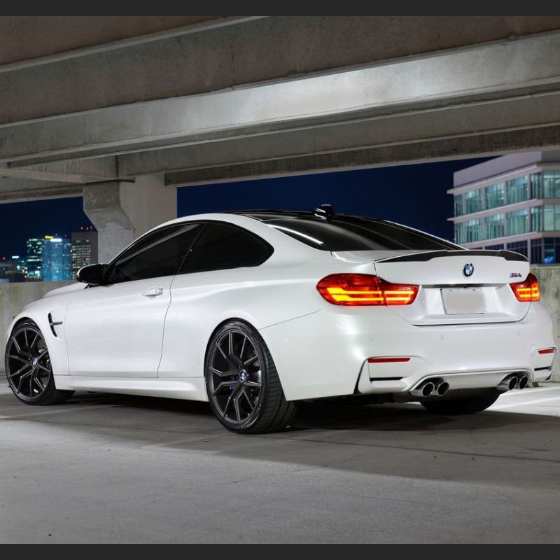 Ravoony Plus Satin White Car Wrap BMW M4 Wrap