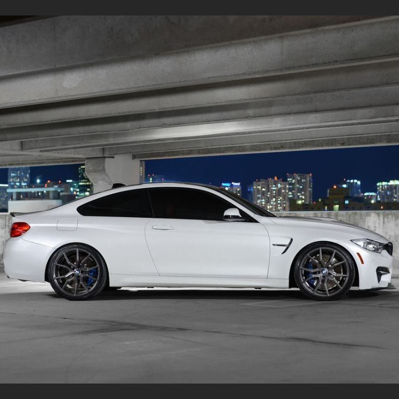 Ravoony Plus Satin White Car Wrap BMW M4 Wrap