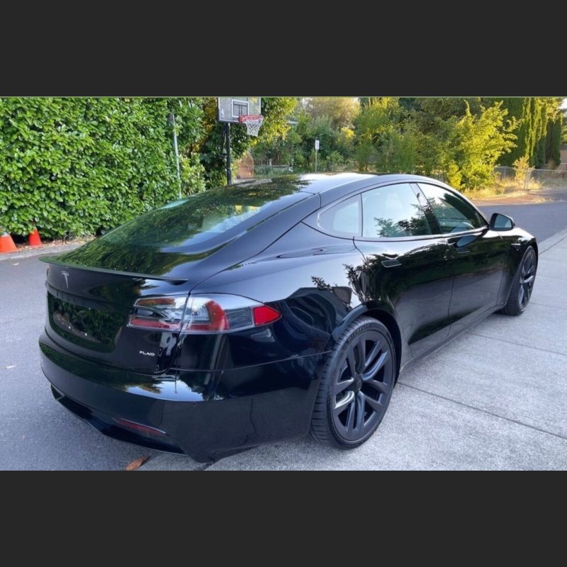  Ravoony Plus Glossy Metal Paint Black Car Wrap Tesla Model S Wrap
