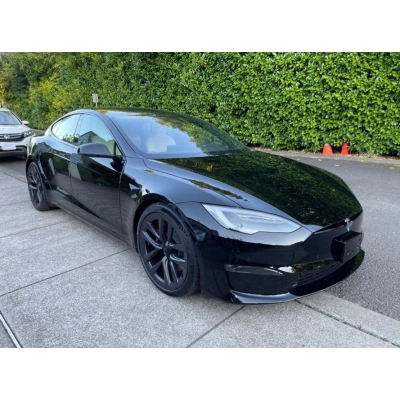  Ravoony Plus Glossy Metal Paint Black Car Wrap Tesla Model S Wrap 02