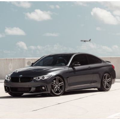 Ravoony Plus Gloss Gunmetal Grey Vinyl Wrap BMW 4 Series Wrap 02