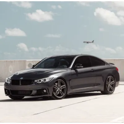 Ravoony Plus Gloss Gunmetal Grey Vinyl Wrap BMW 4 Series Wrap 02