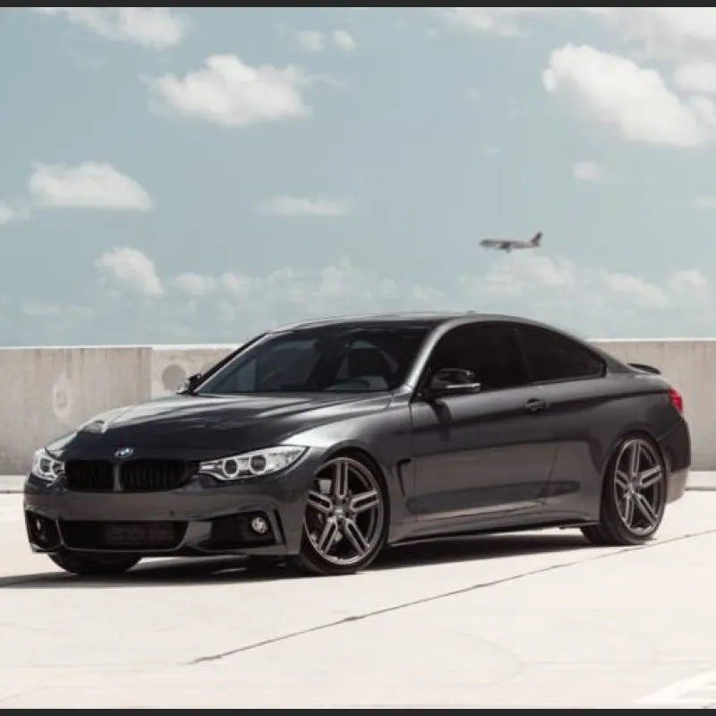 Ravoony Plus Gloss Gunmetal Grey Vinyl Wrap BMW 4 Series Wrap