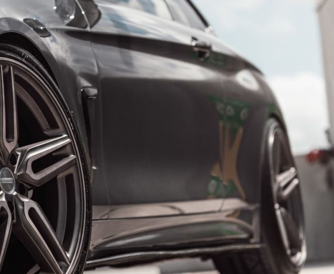 Ravoony Plus Gloss Gunmetal Grey Vinyl Wrap BMW 4 Series Wrap