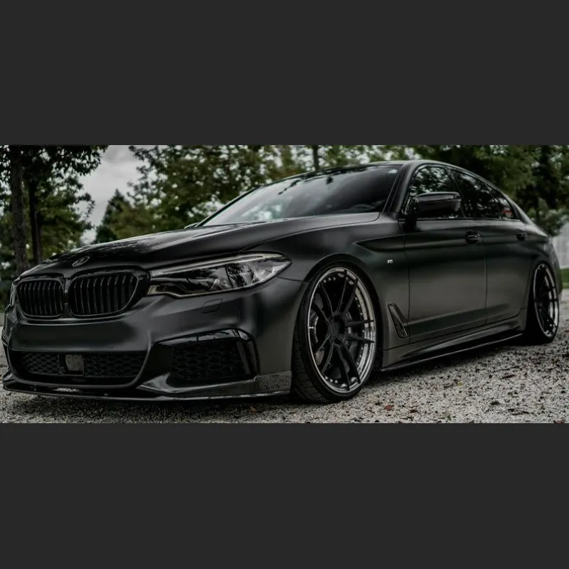Wrap: 3M Matte Black with Reflective LV Monogram Wrapped by: @max.wraps  🇺🇲 Owner: @therealcaptain999 Vehicle: BMW #G30 5 series • • • • • …